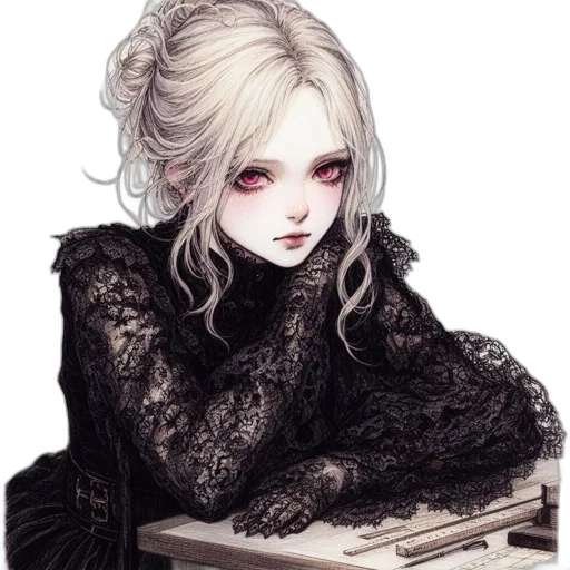 jewelry, dress, face, fantasy art transparent PNG cut-out