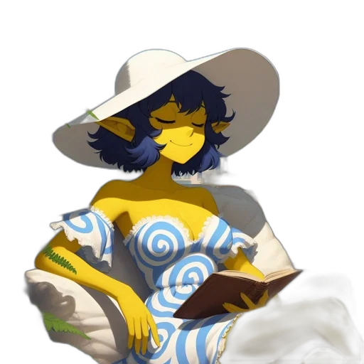 hat, dress, staff, mask transparent PNG cut-out