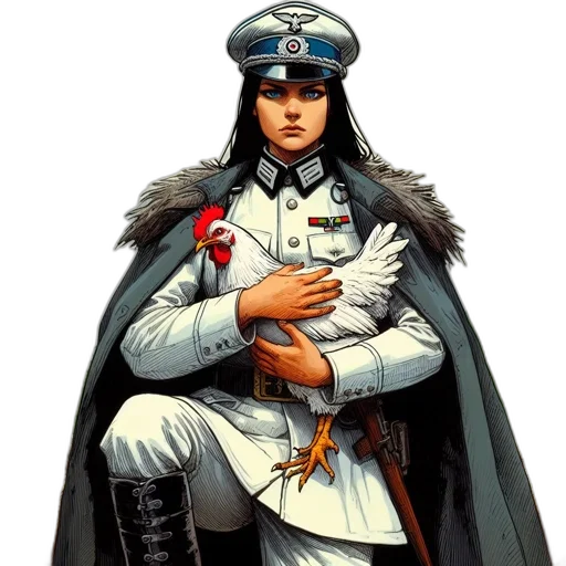 jacket, staff, comic book art, concept art transparent PNG cut-out