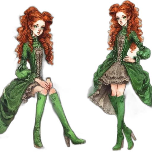 dress, concept art, fantasy art, pixel art transparent PNG cut-out