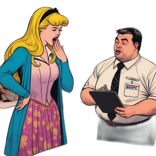 dress, staff, comic book art, cartoon transparent PNG cut-out