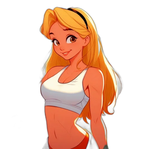 dress, cartoon, anime, concept art transparent PNG cut-out