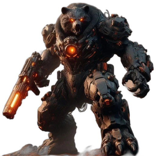 robot, weapon, creature, animal transparent PNG cut-out