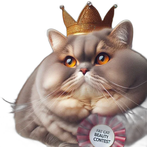 crown, hat, animal, photorealistic transparent PNG cut-out