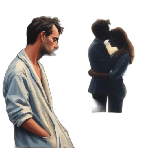 jacket, concept art, watercolor, photorealistic transparent PNG cut-out