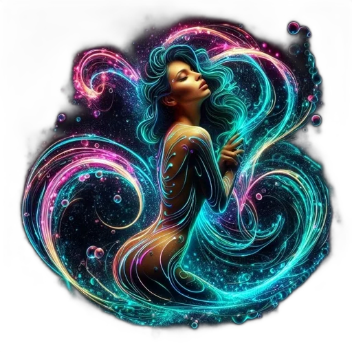 dress, hair, jewelry, fantasy art transparent PNG cut-out