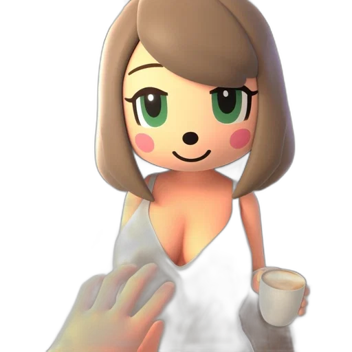 dress, robot, staff, face transparent PNG cut-out