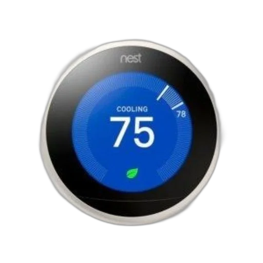 robot, nest, thermostat, displaying transparent PNG cut-out
