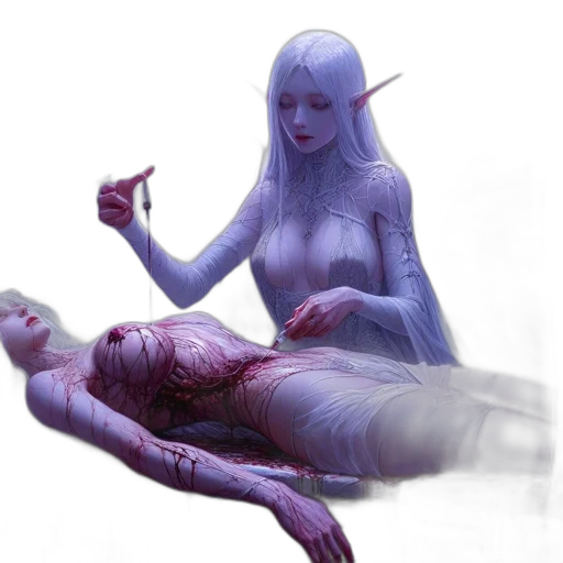 creature, concept art, fantasy art, 3d render transparent PNG cut-out