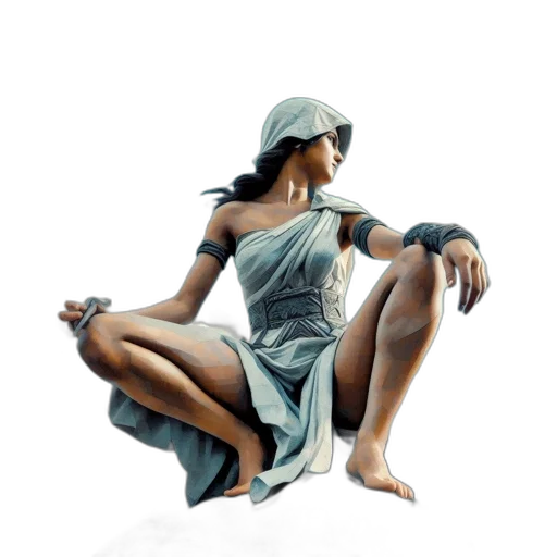 dress, concept art, photorealistic, fantasy art transparent PNG cut-out