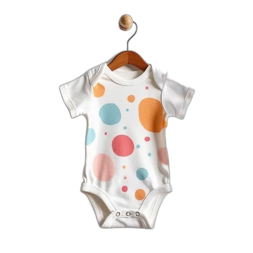 white, onesie, colorful, abstract transparent PNG cut-out