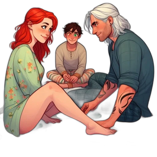 concept art, comic book art, fantasy art, watercolor transparent PNG cut-out