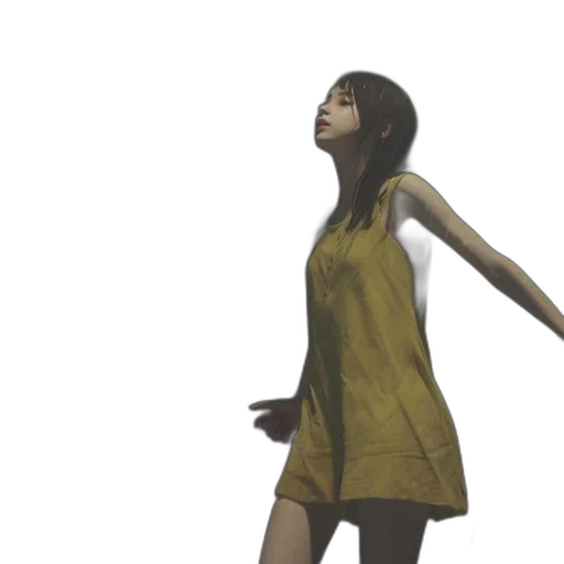 dress, staff, creature, robot transparent PNG cut-out