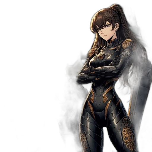weapon, jacket, robot, concept art transparent PNG cut-out