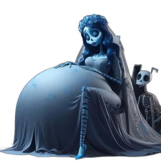 dress, concept art, fantasy art, comic book art transparent PNG cut-out