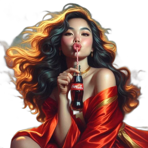 dress, oil painting, photorealistic, fantasy art transparent PNG cut-out