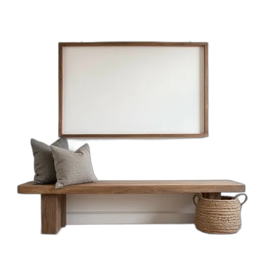 furniture, 3d render, photorealistic, earth tones transparent PNG cut-out