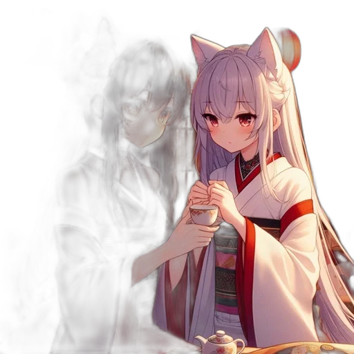 dragon, staff, weapon, dress transparent PNG cut-out