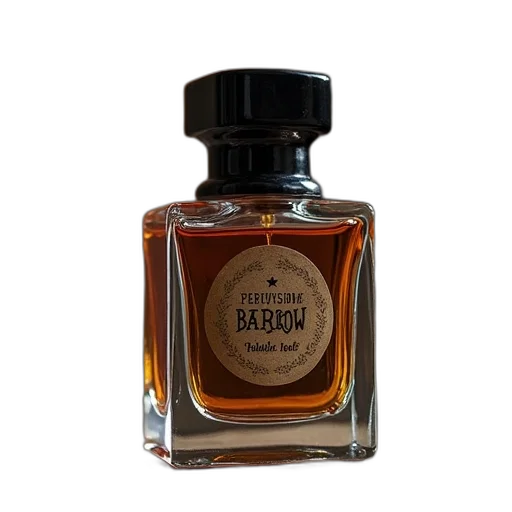 bottle, parfum, perfume, label transparent PNG cut-out