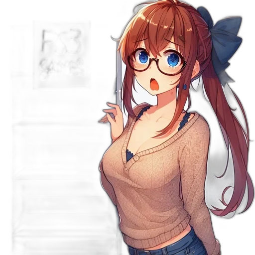 dress, jacket, staff, weapon transparent PNG cut-out