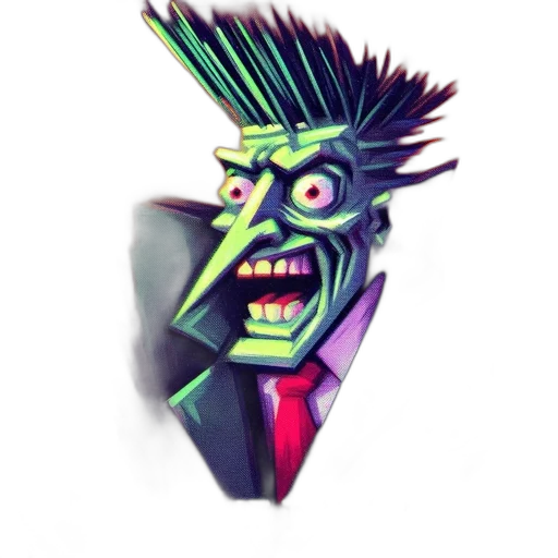 face, mask, staff, creature transparent PNG cut-out