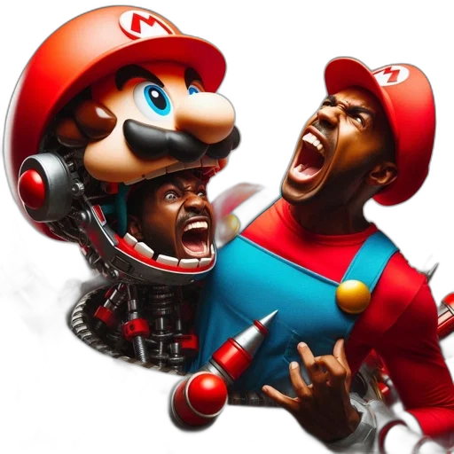 concept art, 3d render, two, figures transparent PNG cut-out