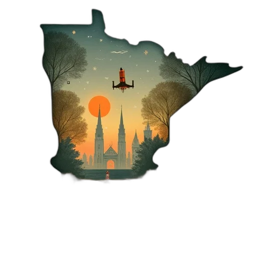 concept art, fantasy art, pixel art, minnesota transparent PNG cut-out