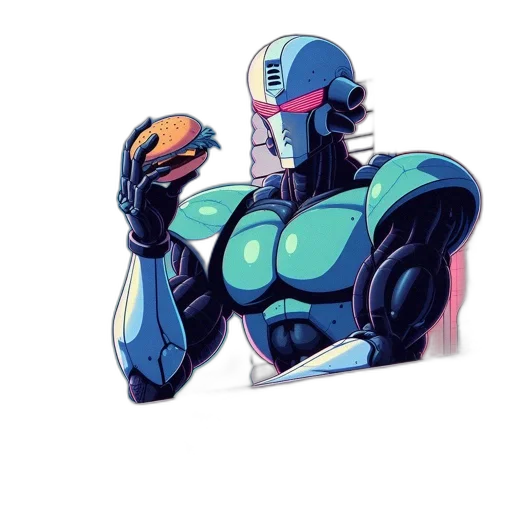 robot, mask, face, weapon transparent PNG cut-out