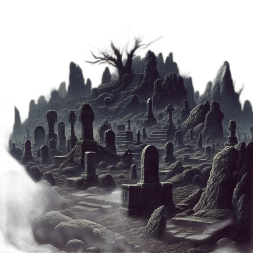 concept art, fantasy art, photorealistic, 3d render transparent PNG cut-out