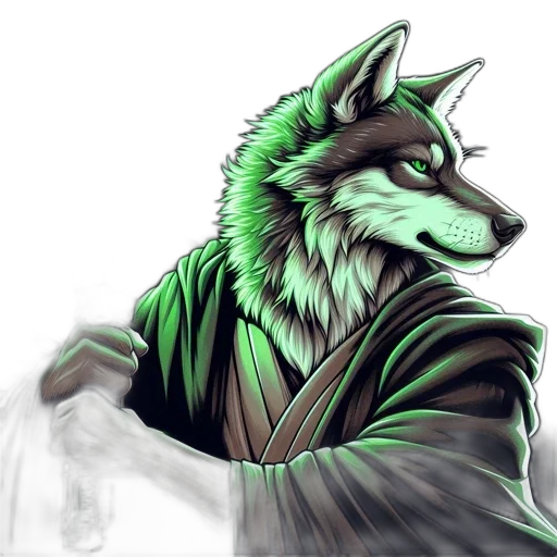 staff, dragon, jacket, fantasy art transparent PNG cut-out