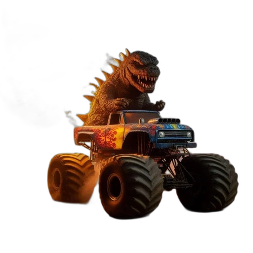 car, creature, dragon, animal transparent PNG cut-out