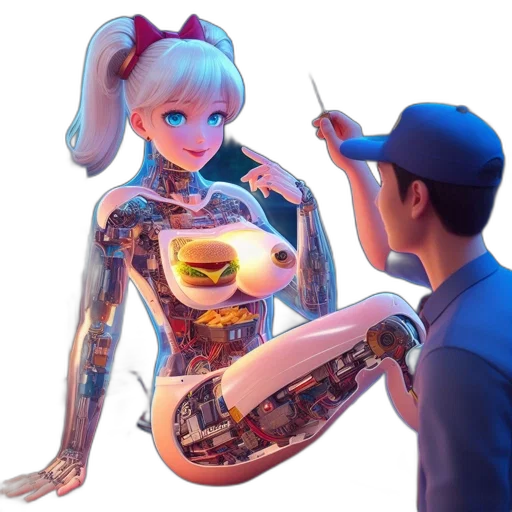 robot, food, dress, weapon transparent PNG cut-out