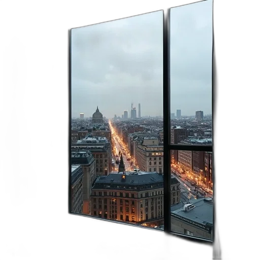 building, photorealistic, 3d render, cityscape transparent PNG cut-out