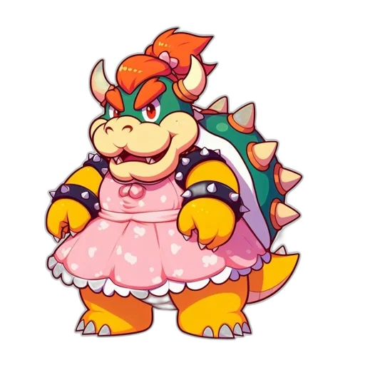 dragon, dress, creature, crown transparent PNG cut-out