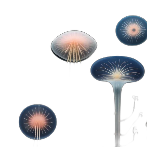 umbrella, crown, flower, concept art transparent PNG cut-out