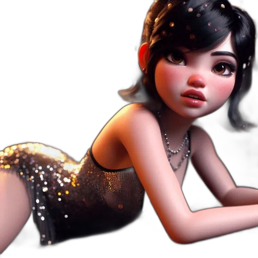 dress, 3d render, concept art, fantasy art transparent PNG cut-out