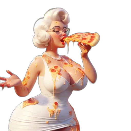 food, dress, concept art, 3d render transparent PNG cut-out