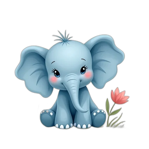 animal, creature, flower, photorealistic transparent PNG cut-out