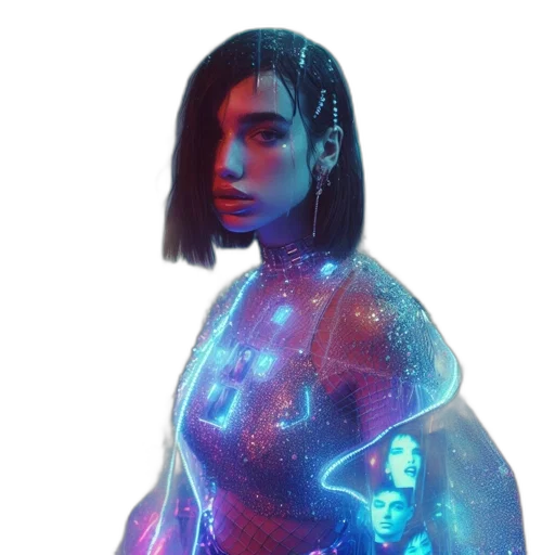 dress, robot, jacket, jewelry transparent PNG cut-out