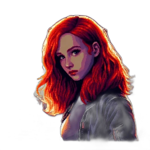 jacket, face, hair, robot transparent PNG cut-out
