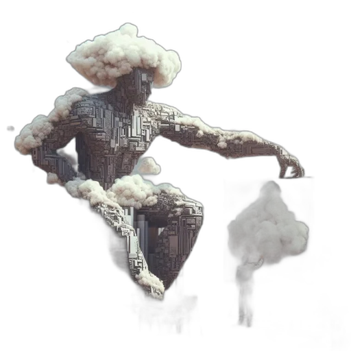 robot, creature, weapon, jacket transparent PNG cut-out