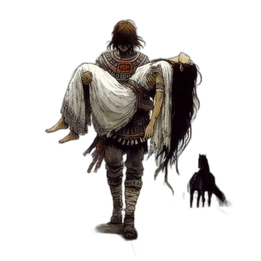 creature, animal, hair, weapon transparent PNG cut-out