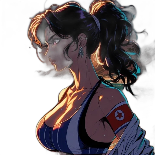 dress, comic book art, concept art, anime transparent PNG cut-out