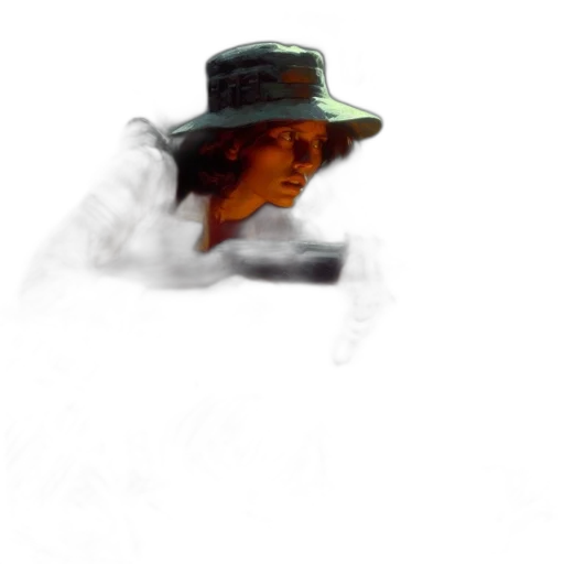 hat, face, mask, staff transparent PNG cut-out