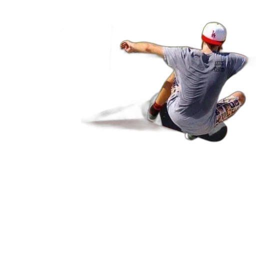 3d render, photorealistic, concept art, skateboarder transparent PNG cut-out