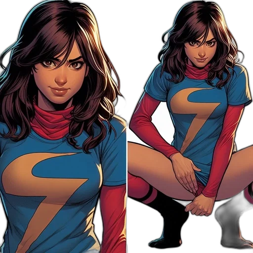 comic book art, concept art, two, portraits transparent PNG cut-out
