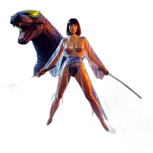 creature, dragon, staff, animal transparent PNG cut-out