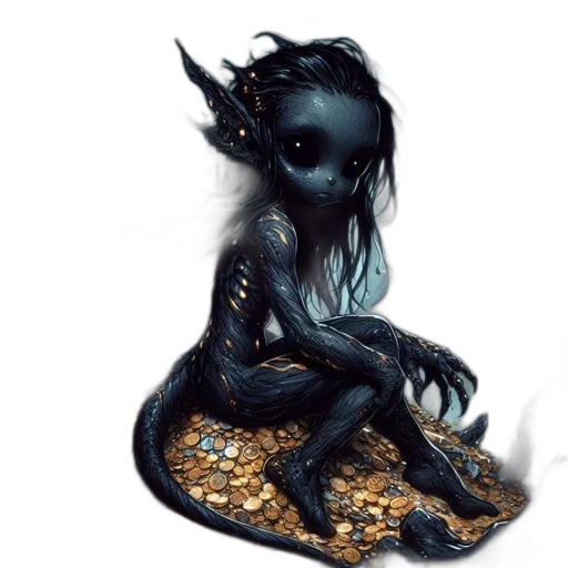 creature, dragon, mask, jewelry transparent PNG cut-out