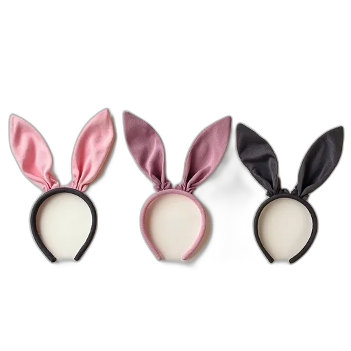 set, bunny, headbands transparent PNG cut-out