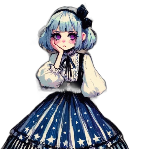 dress, staff, creature, pixel art transparent PNG cut-out